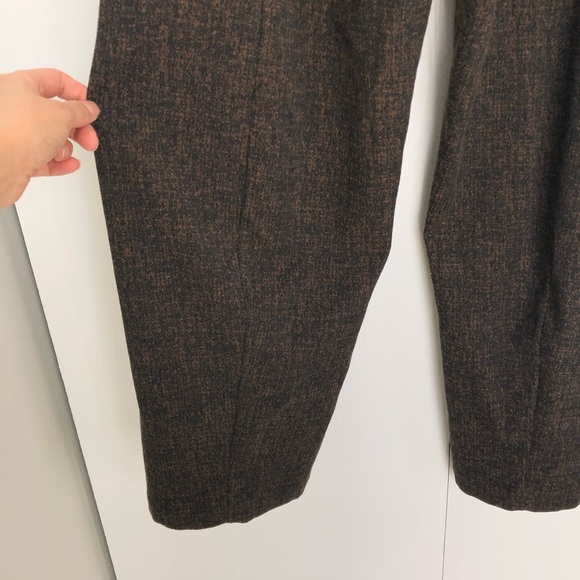 Zero+Matia Cornelius brown rust ankle cropped barrel leg pants size US 8 - Picture 7 of 16